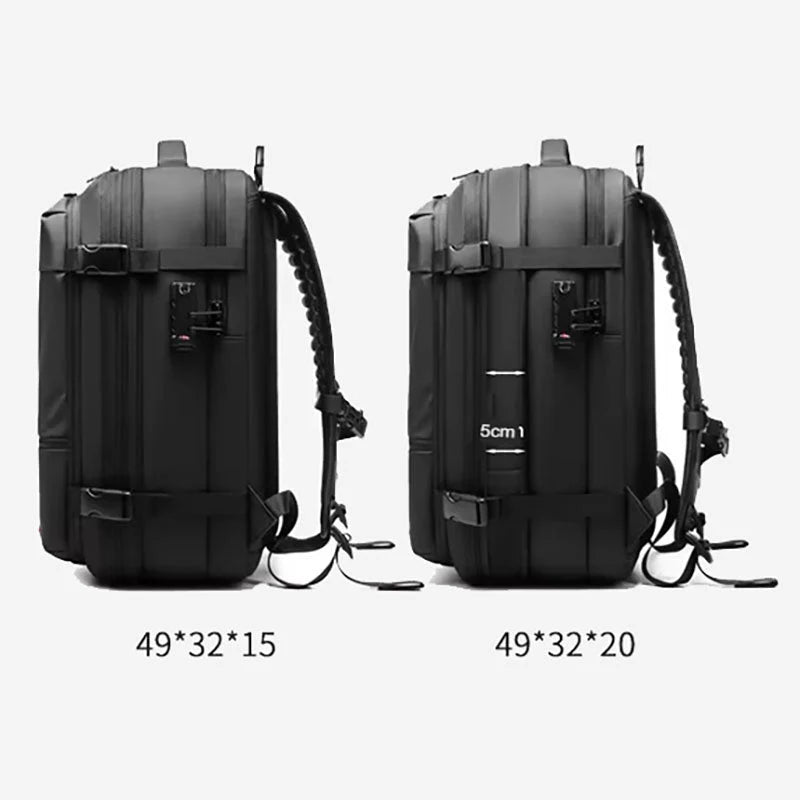 Mochila de Viagem com Senha e Compressão a Vácuo AirBack