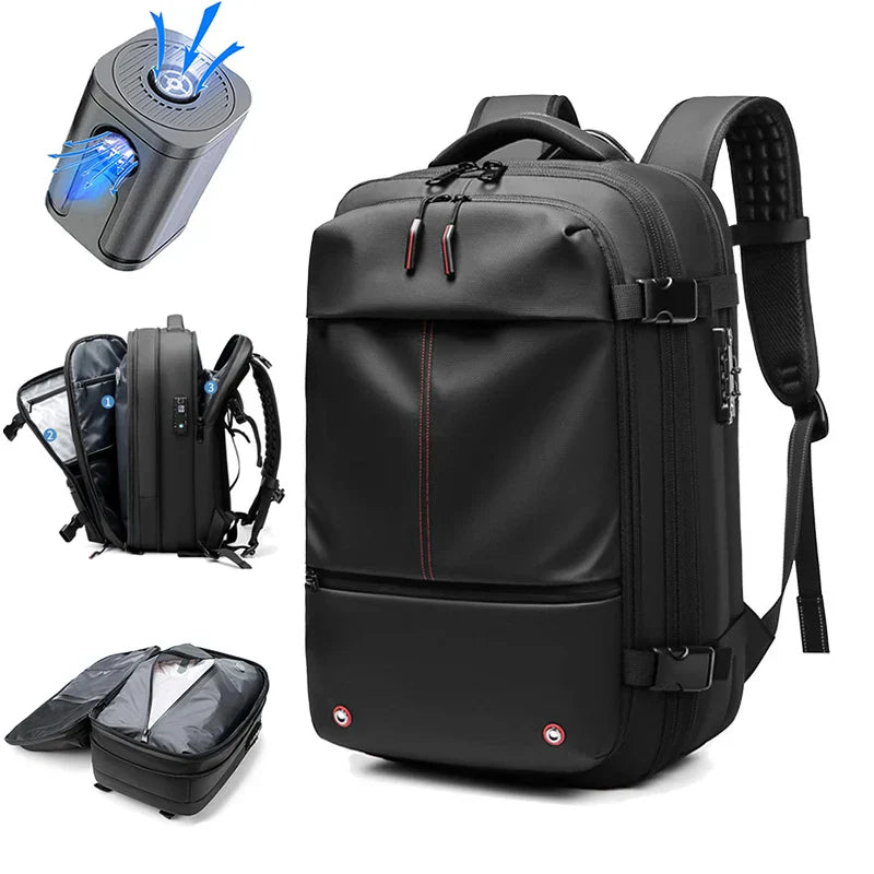 Mochila de Viagem com Senha e Compressão a Vácuo AirBack